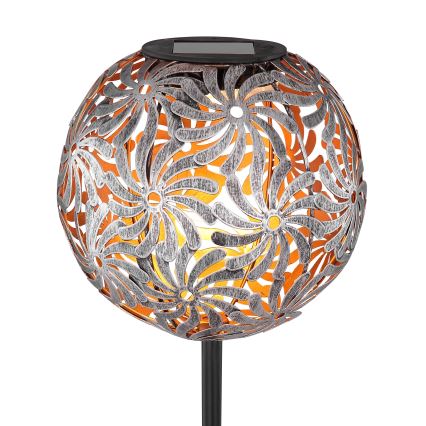 Globo - LED Solárne svietidlo LED/0,06W/1,2V strieborná IP44 185x540 mm