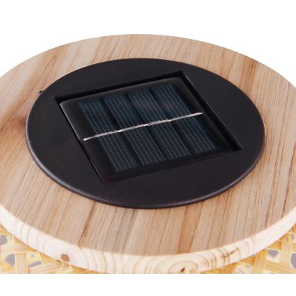 Globo - LED Solárne svietidlo LED/0,06W/3V bambus IP44