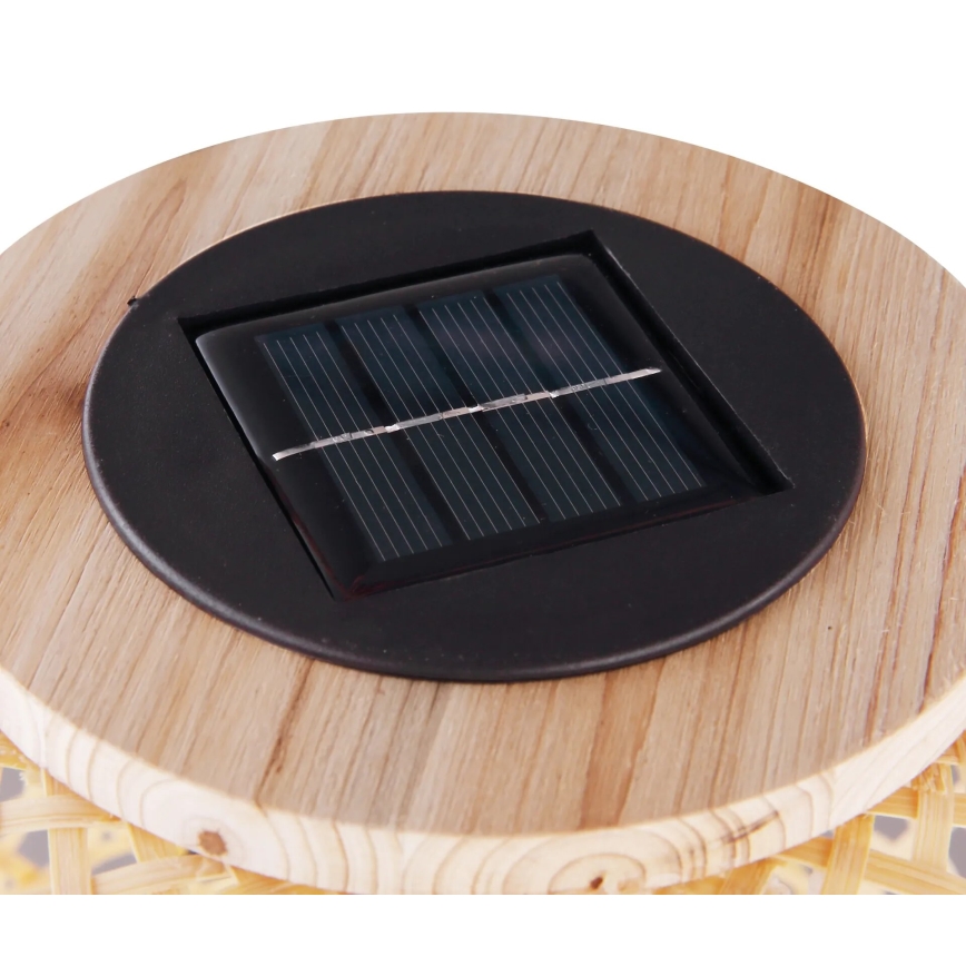 Globo - LED Solárne svietidlo LED/0,06W/3V bambus IP44