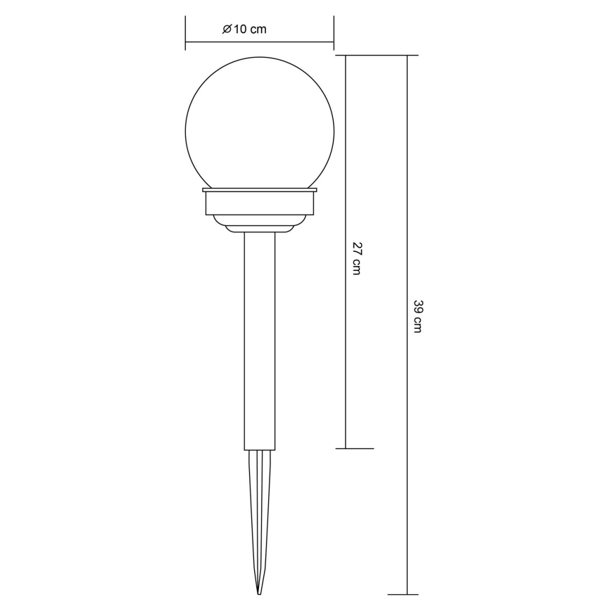 Globo 33699-12 - LED Solárna lampa LED/1,2V IP44