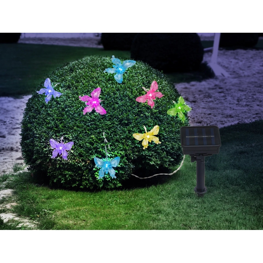 Globo - LED RGB Dekoračná reťaz 10xLED/0,06W/3,2V 470 cm IP44