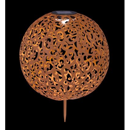 Globo - Solárne svietidlo LED/0,06W/1,2V hrdza IP44 285x400 mm