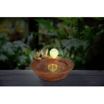 Globo - LED Solárne svietidlo LED/0,06W/3V IP44 vtáčí kúpeľ
