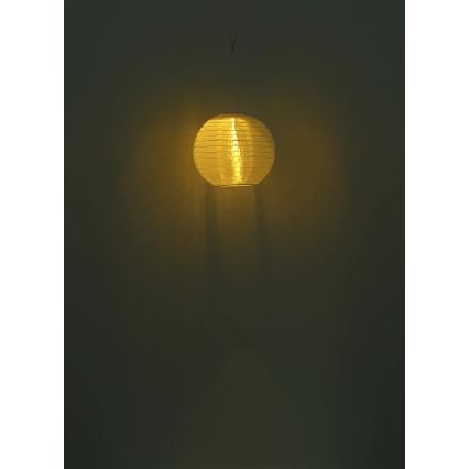 Globo - LED Závesné solárne svietidlo LED/0,5W/3V IP44 biela 300 mAh