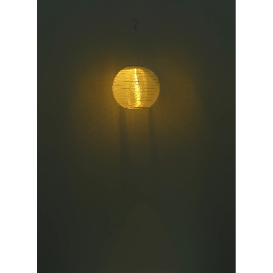 Globo - LED Závesné solárne svietidlo LED/0,5W/3V IP44 biela 300 mAh