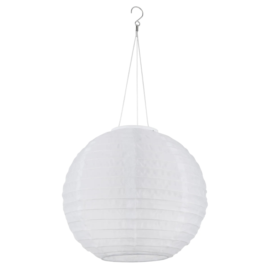 Globo - LED Závesné solárne svietidlo LED/0,5W/3V IP44 biela 300 mAh