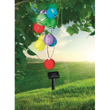Globo 33971 - LED Solárna reťaz 10xLED/0,06W/1,2V