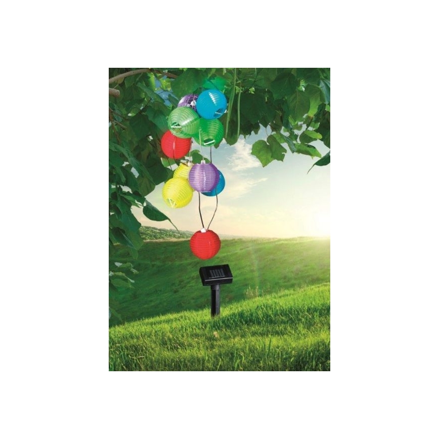 Globo 33971 - LED Solárna reťaz 10xLED/0,06W/1,2V