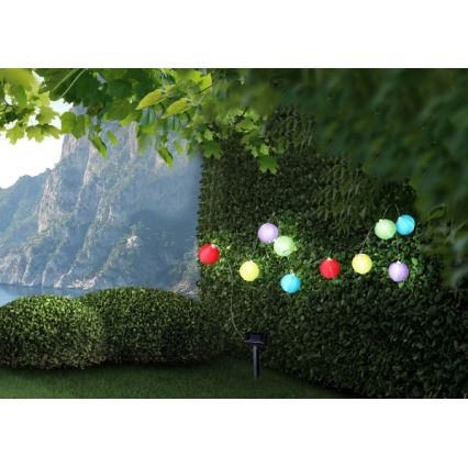 Globo 33971 - LED Solárna reťaz 10xLED/0,06W/1,2V