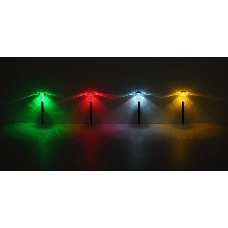 Globo - SADA 4x LED RGB Solárne svietidlo LED/0,05W/3V IP44