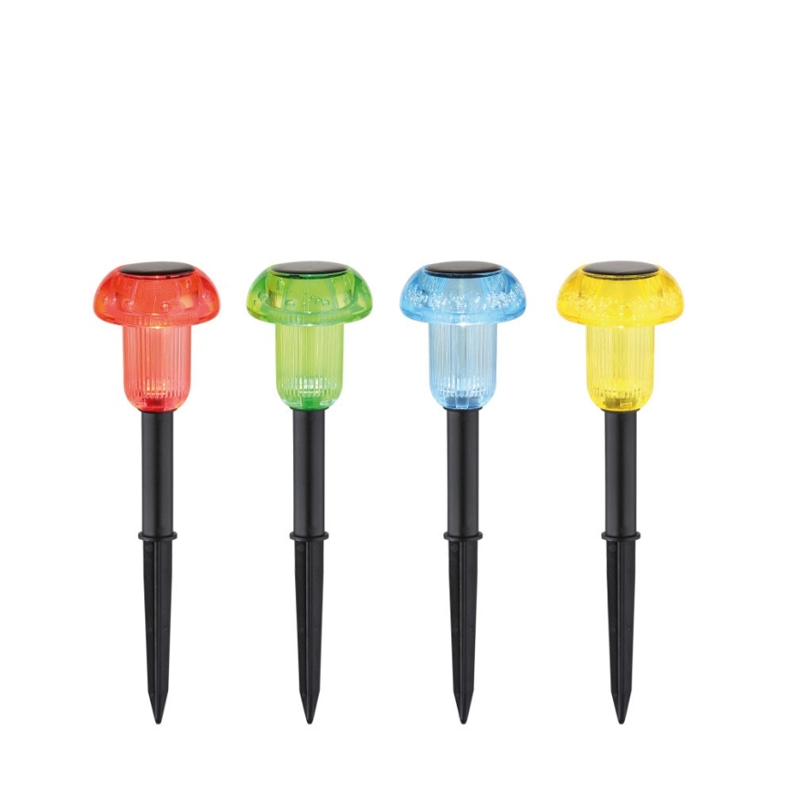 Globo - SADA 4x LED RGB Solárne svietidlo LED/0,05W/3V IP44