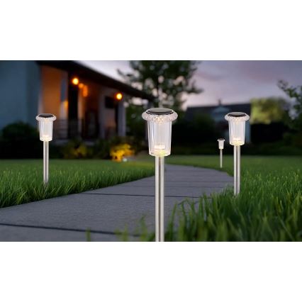 Globo - SADA 4x LED Solárne svietidlo LED/0,06W/1,2V IP44