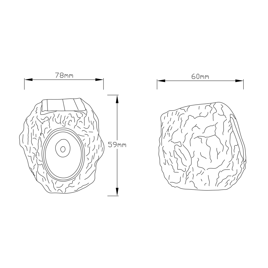 Globo - LED solárne svietidlo LED/0,07W/3V IP44 600 mAh