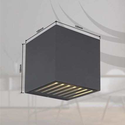 Globo - Vonkajšie nástenné LED svietidlo LED/6W/230V IP54 antracit