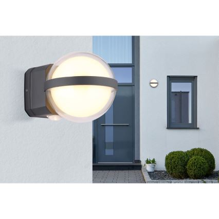 Globo - LED Vonkajšie nástenné svietidlo LED/12W/230V IP54 čierna