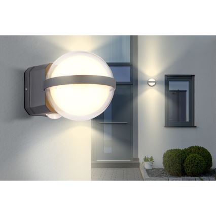 Globo - LED Vonkajšie nástenné svietidlo LED/12W/230V IP54 čierna