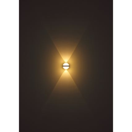 Globo - LED Vonkajšie nástenné svietidlo LED/12W/230V IP54 čierna