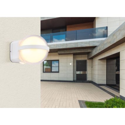 Globo - LED Vonkajšie nástenné svietidlo LED/12W/230V IP54 biela