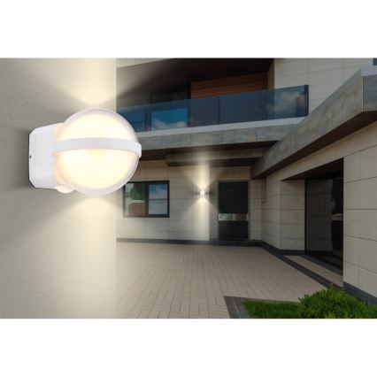 Globo - LED Vonkajšie nástenné svietidlo LED/12W/230V IP54 biela