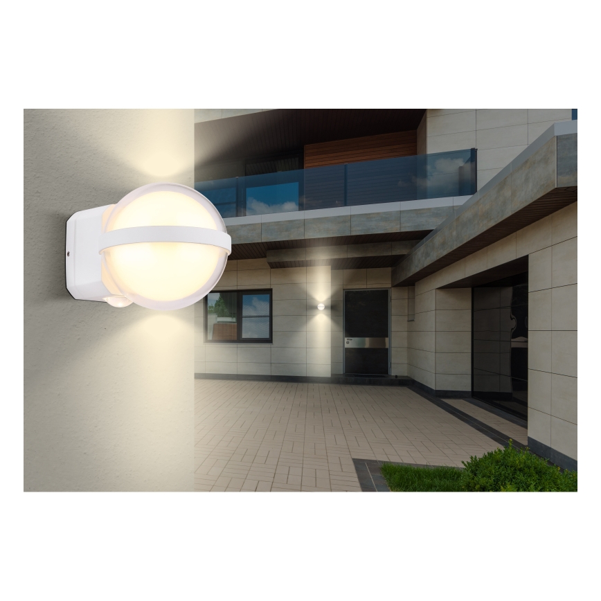 Globo - LED Vonkajšie nástenné svietidlo LED/12W/230V IP54 biela