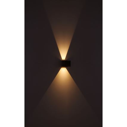 Globo - LED Vonkajšie nástenné svietidlo 2xLED/3W/230V IP44 hnedá