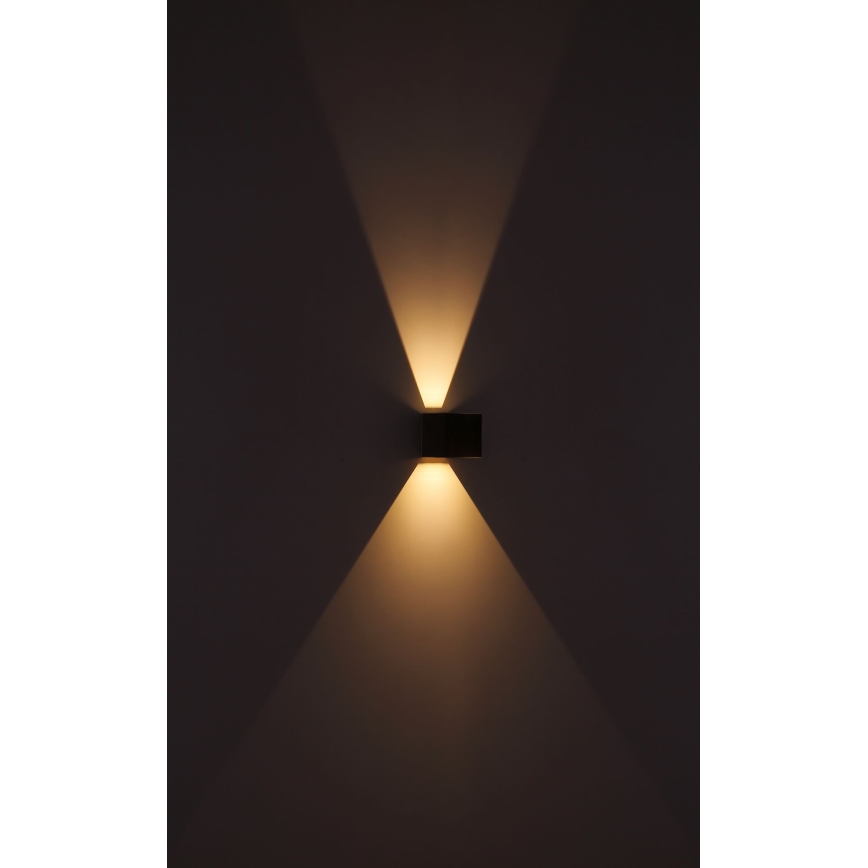 Globo - LED Vonkajšie nástenné svietidlo 2xLED/3W/230V IP44 hnedá