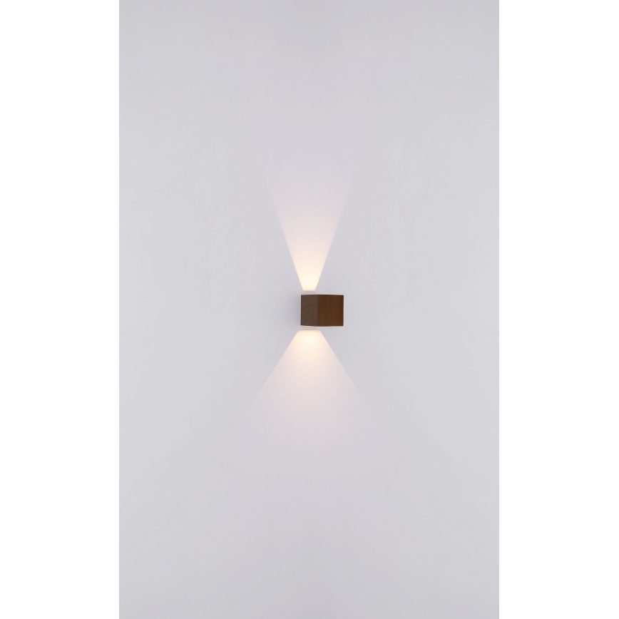 Globo - LED Vonkajšie nástenné svietidlo 2xLED/3W/230V IP44 hnedá