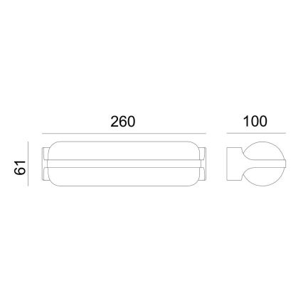 Globo - LED Vonkajšie nástenné svietidlo LED/20W/230V IP54