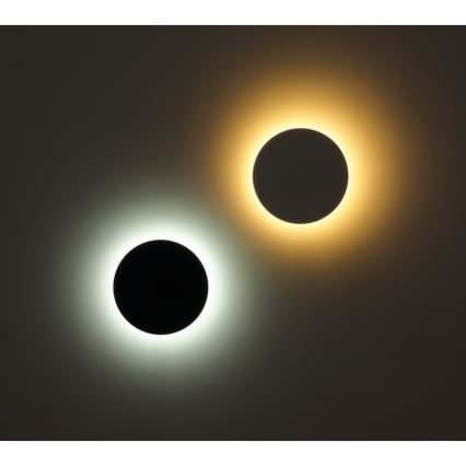Globo - LED Vonkajšie nástenné svietidlo LED/15W/230V 3000/4000/6000K pr. 25,2 cm IP44 čierna