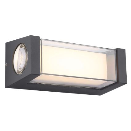 Globo - LED Vonkajšie nástenné svietidlo LED/12W/230V 3000K IP54 antracit