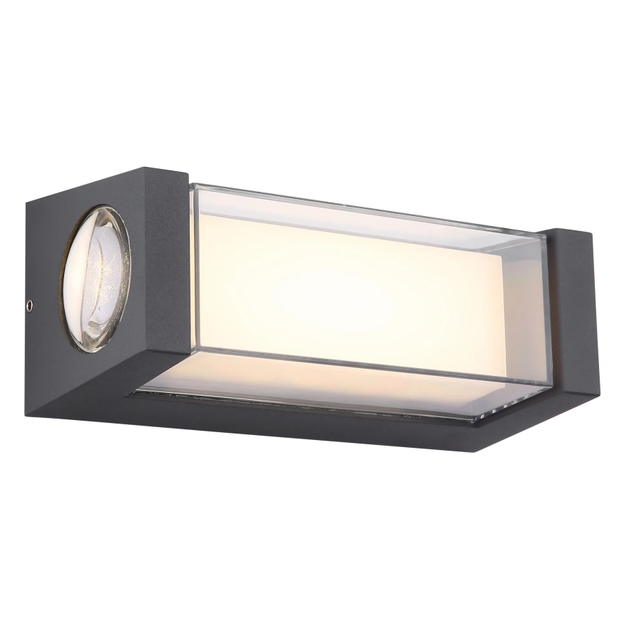 Globo - LED Vonkajšie nástenné svietidlo LED/12W/230V 3000K IP54 antracit