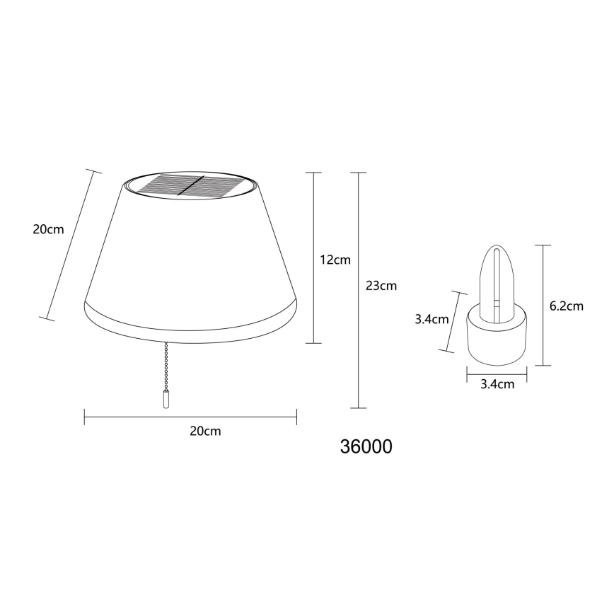 Globo - LED Solárne tienidlo na fľašu 10xLED/1,5W/3V IP44