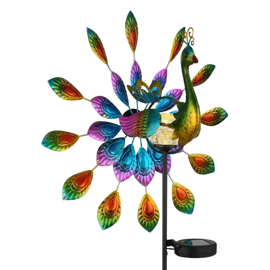 Globo - LED Solárna dekorácia LED/0,06W/3V IP44 páv