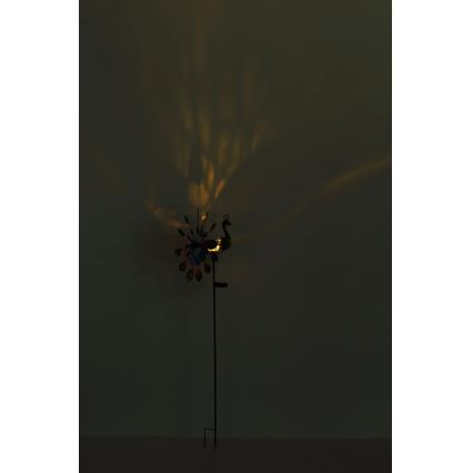 Globo - LED Solárna dekorácia LED/0,06W/3V IP44 páv