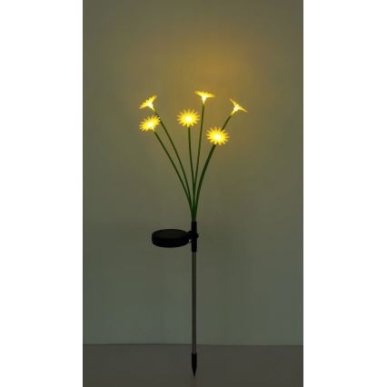 Globo - LED solárne svietidlo 6xLED/3V IP44 600 mAh kvet