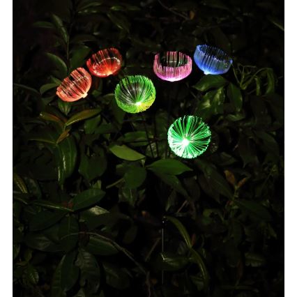 Globo - LED RGB solárne svietidlo 6xLED/1,2V IP44 300 mAh