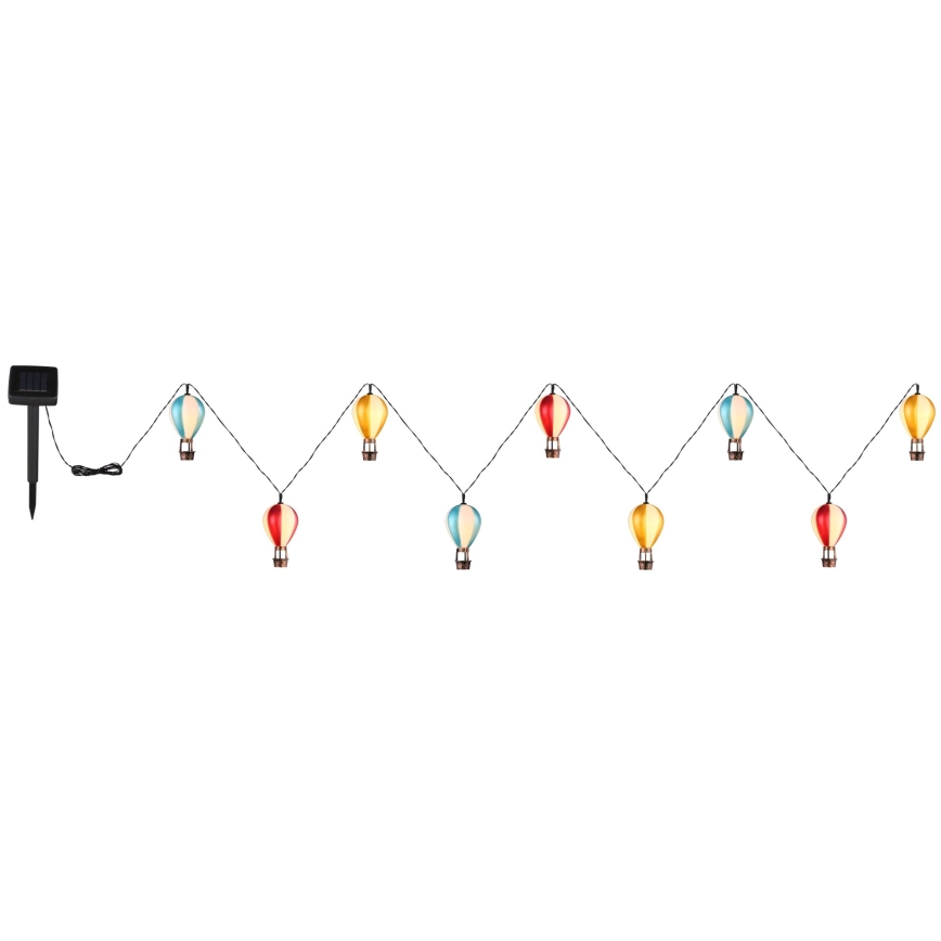 Globo - LED Solárna reťaz 9xLED/0,06W/3V 390 cm IP44