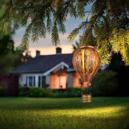 Globo - LED Závesná solárna dekorácia 12xLED/0,02W/3V IP44 lietajúci balón