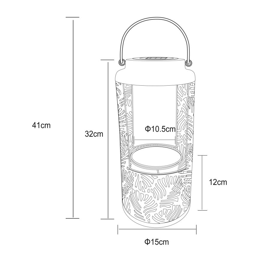 Globo - LED Solárne svietidlo LED/0,06W/3V 3000K IP44
