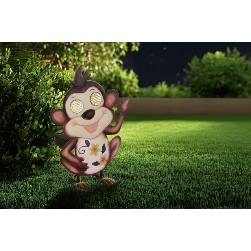 Globo - LED Solárne svietidlo 104xLED/3V IP44 300 mAh opica