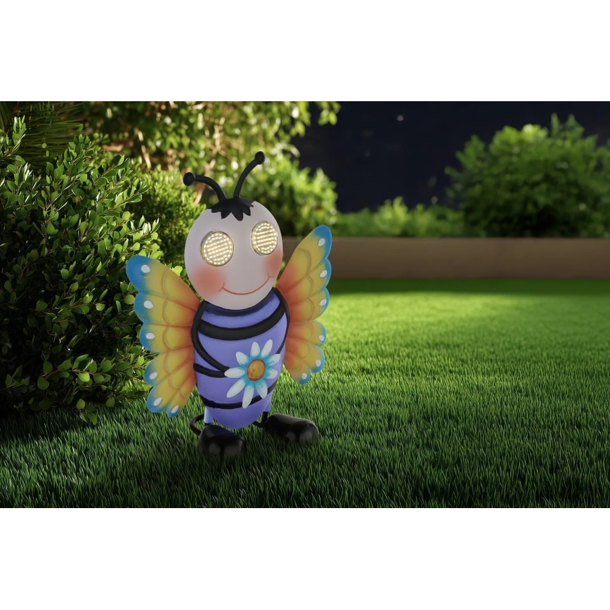 Globo - LED solárne svietidlo 104xLED/3V IP44 300 mAh včela