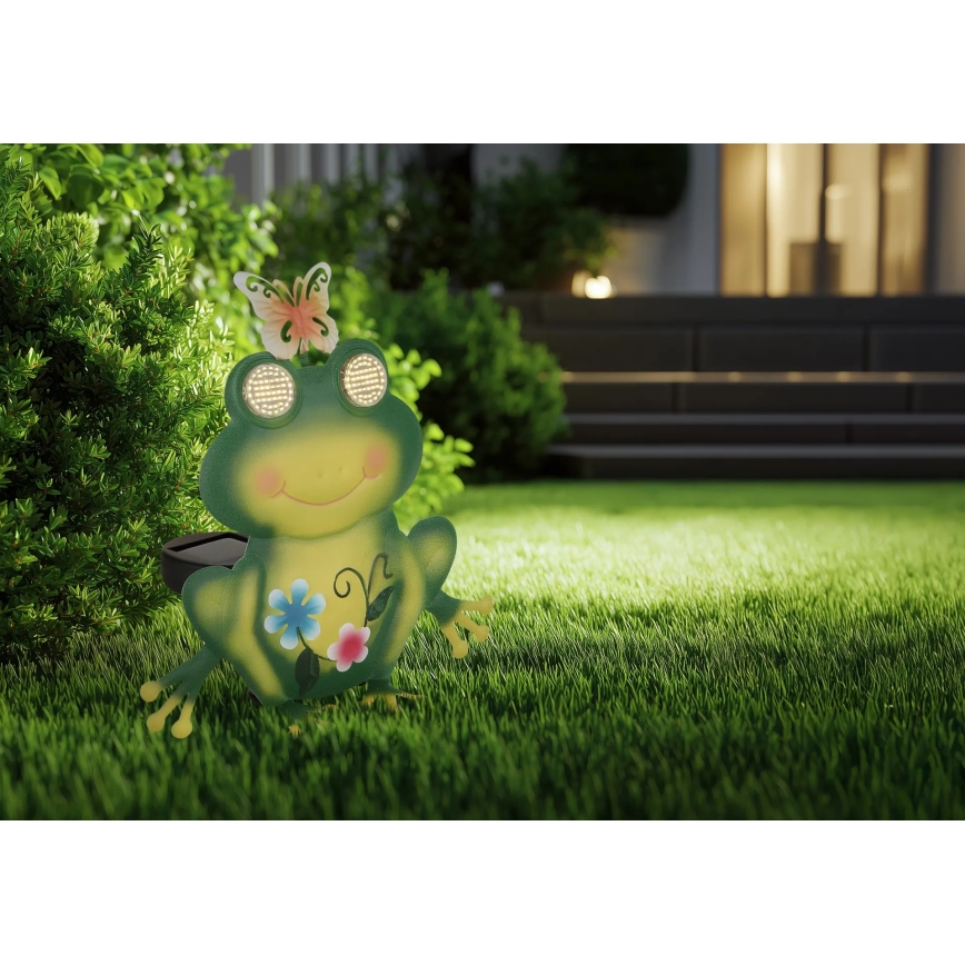 Globo - LED Solárne svietidlo 104xLED/3V IP44 300 mAh žaba