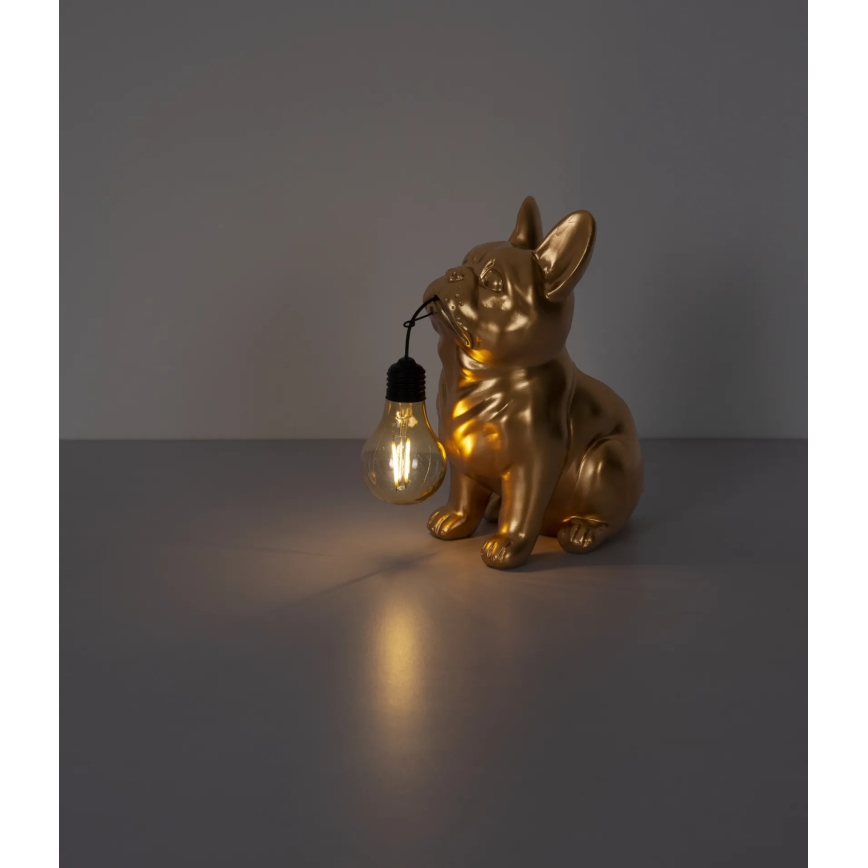 Globo - LED solárne svietidlo LED/3V IP44 300 mAh zlatý pes