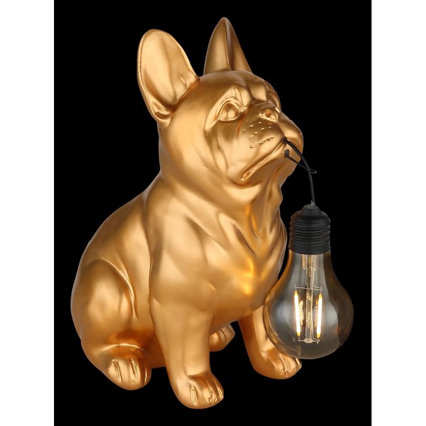 Globo - LED solárne svietidlo LED/3V IP44 300 mAh zlatý pes