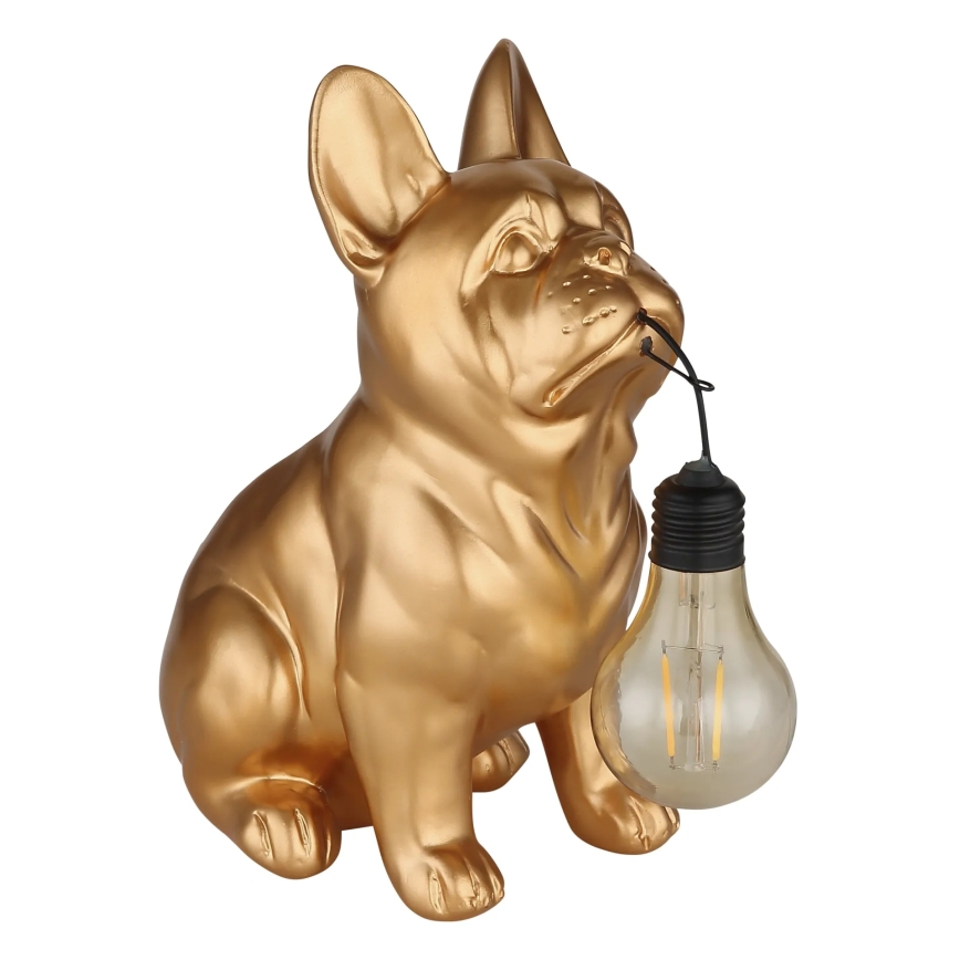 Globo - LED solárne svietidlo LED/3V IP44 300 mAh zlatý pes