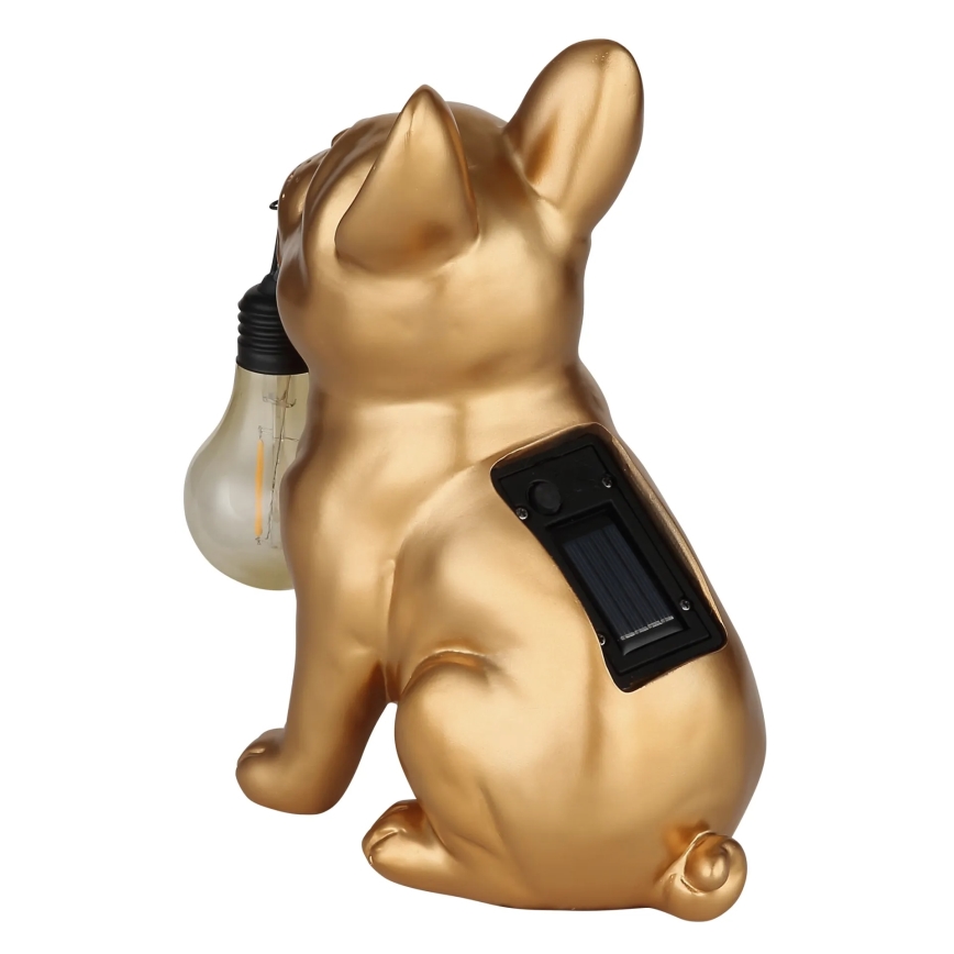 Globo - LED solárne svietidlo LED/3V IP44 300 mAh zlatý pes