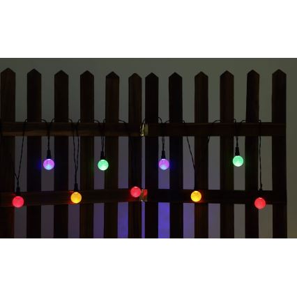 Globo - LED RGB Solárna reťaz 20xLED/0,06W/3V 770 cm IP44