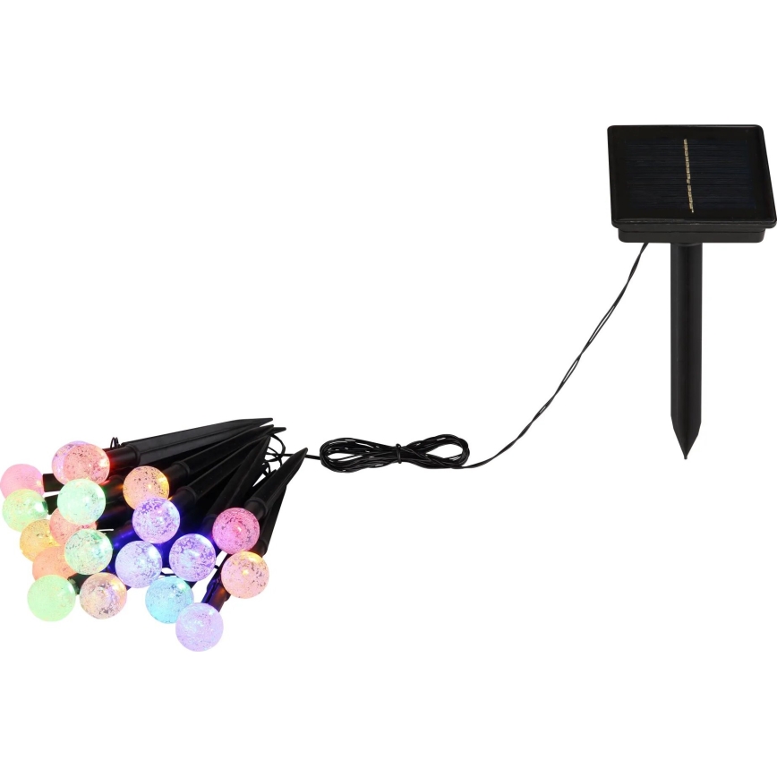 Globo - LED RGB Solárna reťaz 20xLED/0,06W/3V 770 cm IP44