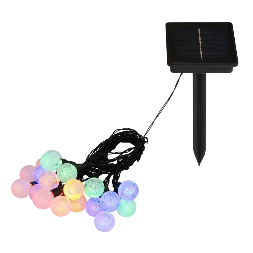 Globo - LED RGB Solárna reťaz 20xLED/0,06W/3V 770 cm IP44