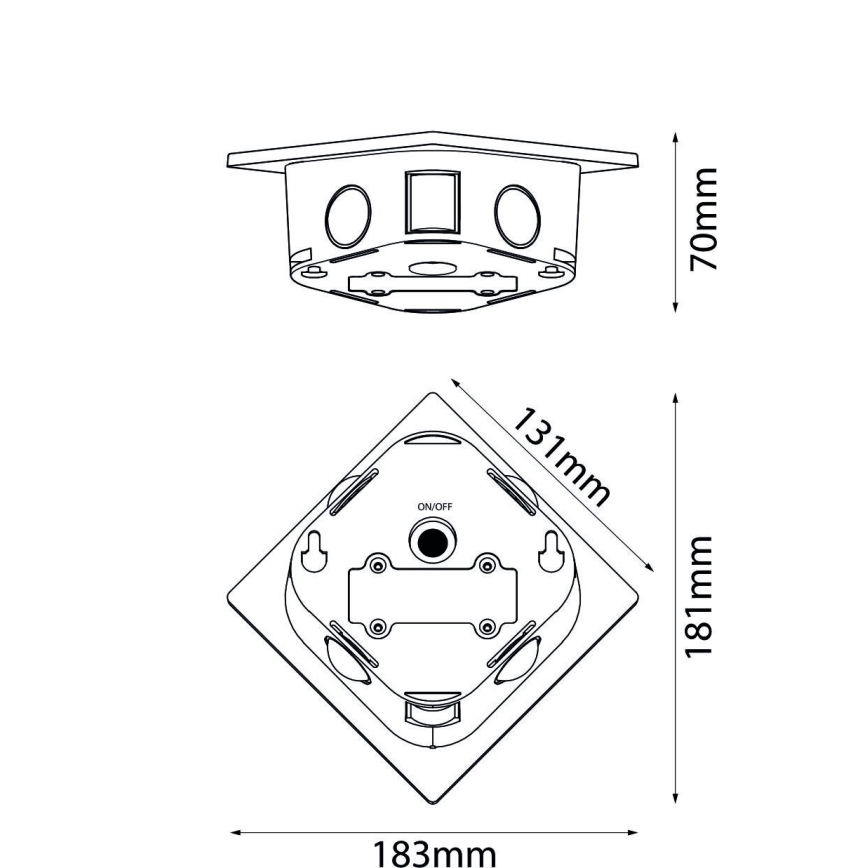 Globo - LED Solárne svietidlo LED/0,5W/3,2V IP54